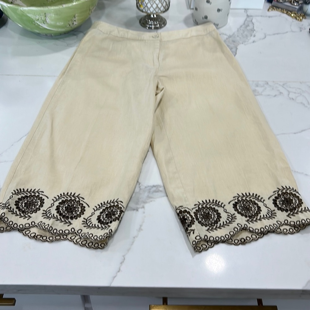 Carole Little Linen Pants size 8 (576)